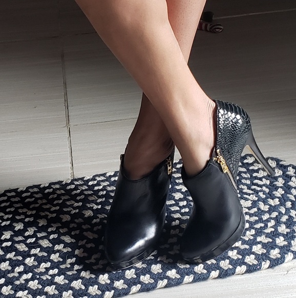 michael kors heeled ankle boots